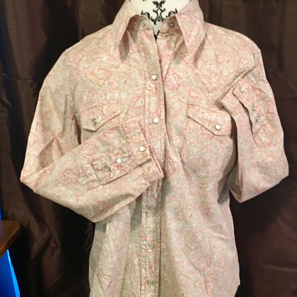 Gap paisley long sleeve button down nwot